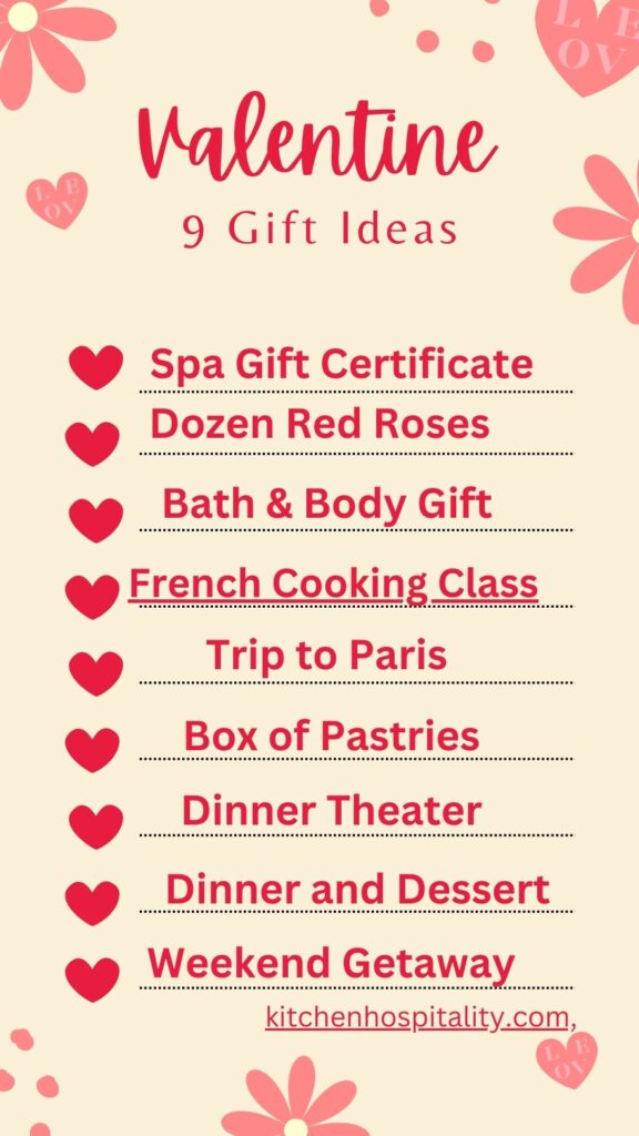 Valentine Gift List